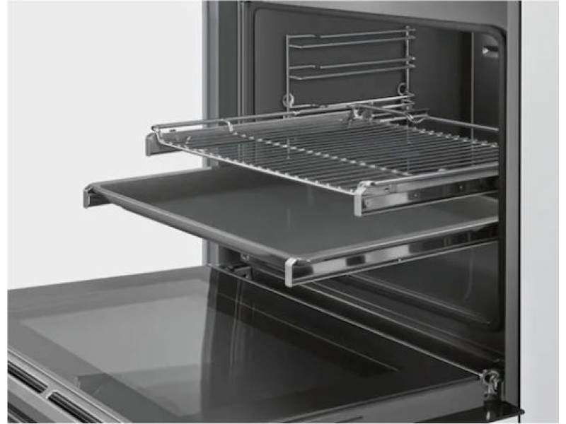 Bosch Εντοιχιζόμενος Φούρνος Ανω Πάγκου HBA534ES4 71lt Inox