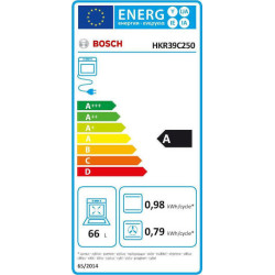 Bosch HKR39C250 Κουζίνα 66lt με Κεραμικές Εστίες Π60εκ.