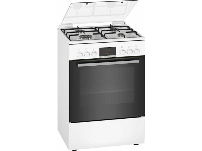 Bosch HXN390D20L Κουζίνα 66lt με Εστίες Αερίου Π60εκ.