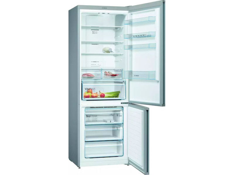 Bosch KGN49XLEA Ψυγειοκαταψύκτης 438lt NoFrost Inox Υ203xΠ70xΒ67εκ.