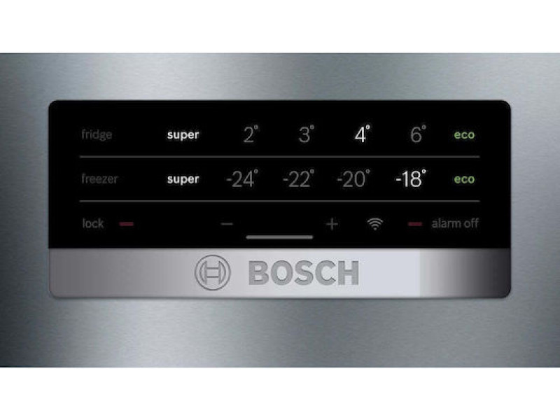 Bosch KGN49XLEA Ψυγειοκαταψύκτης 438lt NoFrost Inox Υ203xΠ70xΒ67εκ.