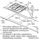 Bosch PGH6B5B90 Εστία Αερίου Αυτόνομη 56x48cm Inox