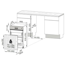 Beko DSS 28121 X Πλυντήριο Πιάτων Εντοιχιζόμενο Π44.8xΒ57xY82εκ.