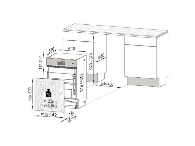 Beko DSS 28121 X Πλυντήριο Πιάτων Εντοιχιζόμενο Π44.8xΒ57xY82εκ.