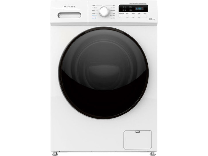 Princess Πλυντήριο Ρούχων 8kg 1400 Στροφών WMBA8PAR
