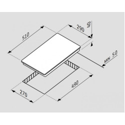 Pyramis 29HL 245 Κεραμική Εστία Αυτόνομη Domino 29x51cm