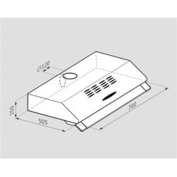 ΑΠΟΡΡΟΦΗΤΗΡΑΣ ΑΠΛΟΣ 70cm POWER INOX
