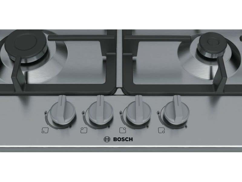 Bosch PGH6B5B90 Εστία Αερίου Αυτόνομη 56x48cm Inox