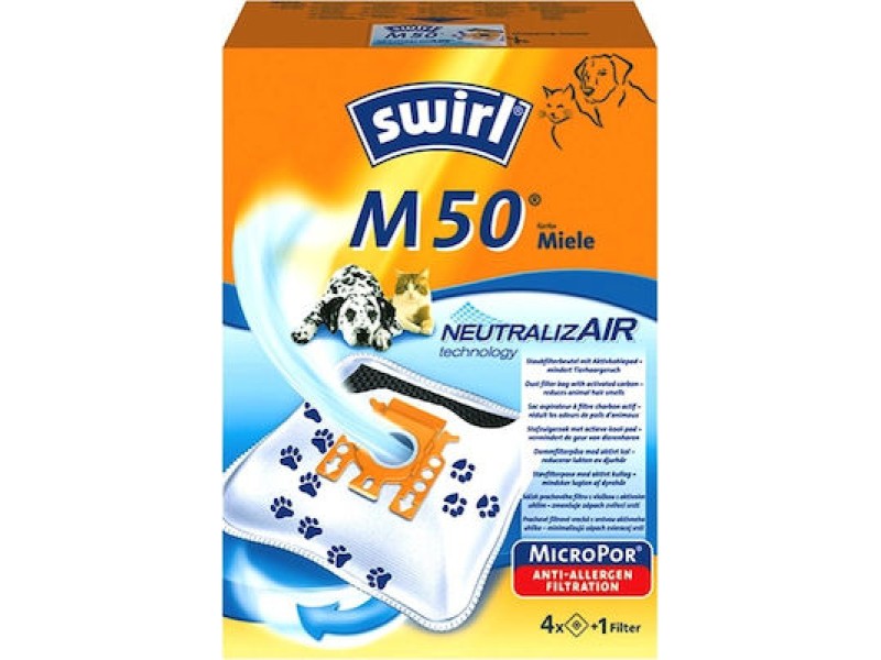 Swirl M50 NeutralizAir Σακούλες Σκούπας 4τμχ