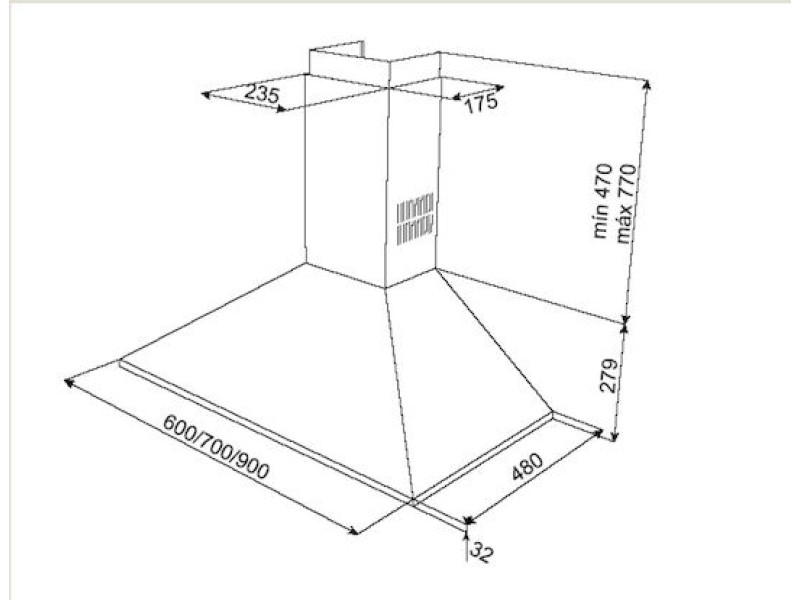 Teka DBP 90 Pro Απορροφητήρας Καμινάδα 90cm Inox