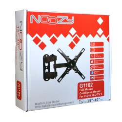 TV Wall Mount Noozy G1102 for 15'' - 40'' Flat Screen with tilted angle and swivel. Maximum weight capacity 15kg
