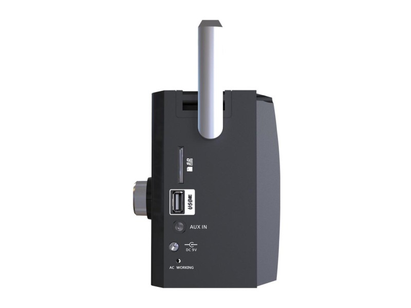 Φορητό Ραδιόφωνο N'oveen PR750 5W Μαυρο μεΥποδοχή USB, Κάρτα Μνήμης, Audio-in και Τροφοδοσία Ρεύματος και Μπαταρίας