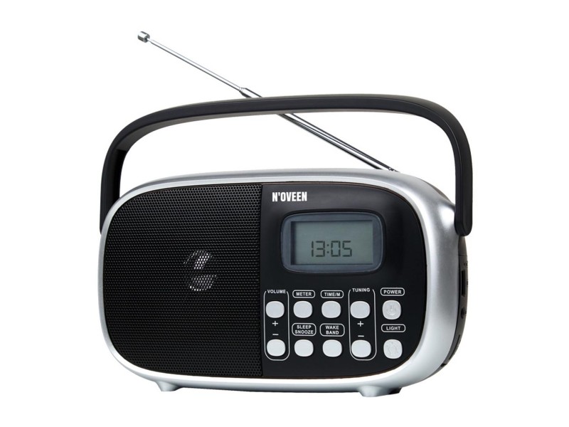 Φορητό Ραδιόφωνο N'oveen PR850 5W Μαυρο με Ψηφιακό Δέκτη και Τροφοδοσία Ρεύματος και Μπαταρίας