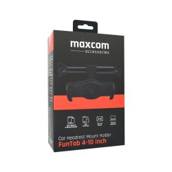 Car Headrest Holder Maxcom Fun Tab Black for Smartphones and Tablets 4" - 10"