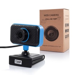 USB Webcam PC C11 Full HD 720p Μαύρo-Μπλέ Build In Plug and Play Hi Speed Usb 2.0