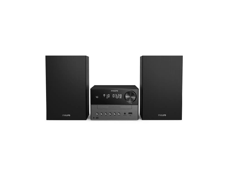 Ηχοσύστημα Philips Stereo Micro Music M3505 18W TAM3505/1 με Ραδιόφωνο, CD Player. Bluetooth, USB και 3.5mm Jack