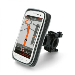 Bicycle Mount with Waterproof Case moto eXtreme for Smartphone Rotable with Cable Output 6"