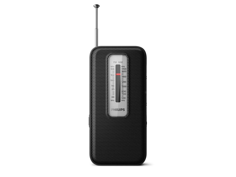 Φορητό Ραδιόφωνο Philips TAR1506/00 με Λειτουργία  Μπαταρίας 2 x AAA  και Υποδοχή Ακουστικών 3.5mm Μαύρο