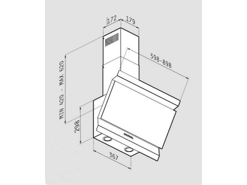 ΑΠΟΡΡΟΦΗΤΗΡΑΣ ELEGANTO 60cm