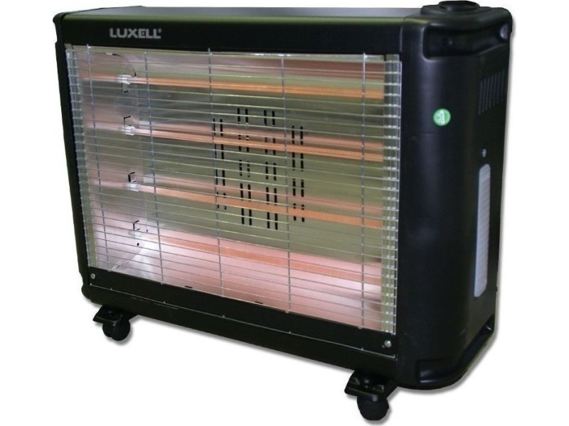 Luxell LX2811 Σόμπα Χαλαζία με Θερμοστάτη και Ανεμιστήρα 2400W Black